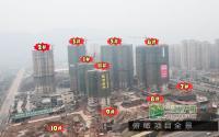 龙湾一号2月工程进度 2#楼外装呈现