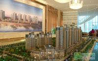 金江外滩一期楼栋外装近尾 二期开始打桩
