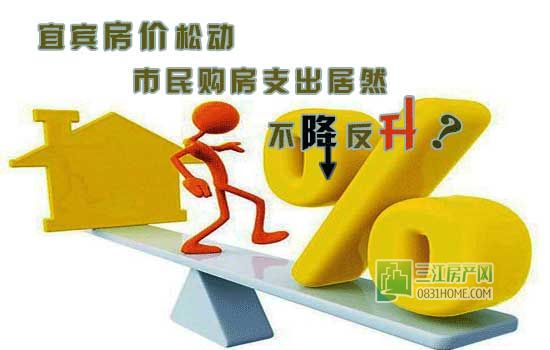 宜宾房价松动 市民购房支出居然不降反升？