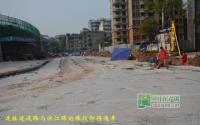 柏溪滨江路修建提速 景观大道初成型