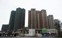 龙湾一号9月施工进度 一期楼栋外装近尾