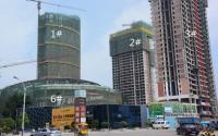 钻石城9月工程进度 1-6#楼均进入外墙施工