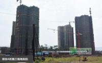 凯丽滨江9月施工进度 A区外墙砖粘贴中