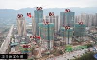 龙湾一号11月施工进度 二期楼栋全面提速