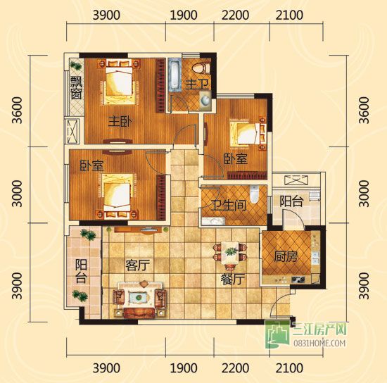 76-99㎡ 幸福里小三居受青睐