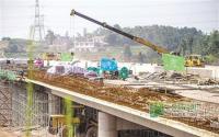宜叙高速公路·绥庆枢纽互通规模初现