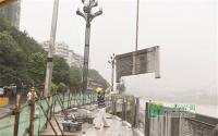 滨江路新防护栏预计本月中旬安装完毕