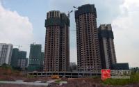香榭里8月施工进度 一期主体全部封顶