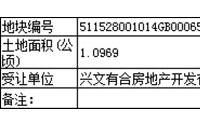 1月5日，兴文县拍卖成交1宗商住用地