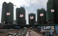 东城8月工程进度 7#楼封顶在即