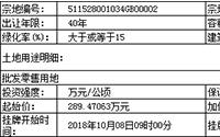 10月18日，兴文县国土资源局挂牌出让6宗土地