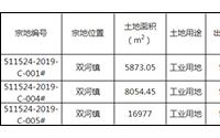 6月20日，长宁县自然资源和规划局挂牌出让3宗土地