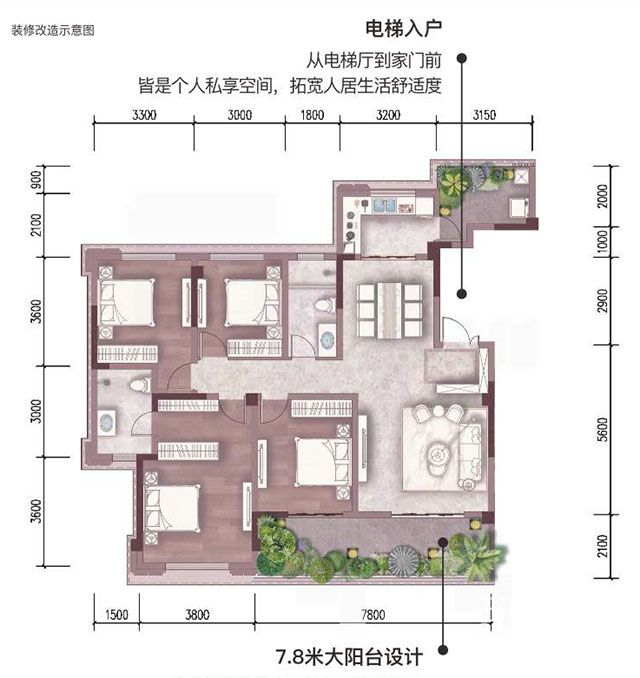 宜宾丽雅珑璟台户型图图片