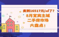 卖到16517元/㎡了？8月宜宾主城二手房市场大盘点！