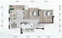终于等到你！宜宾主城约78m²两室户型，想要的人已经瞄准了！